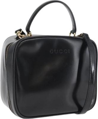 Gucci Pre-owned Vintage Handtas - Dames - Vintage Handtas - Zwart - ONE Size - Leer - Vintage