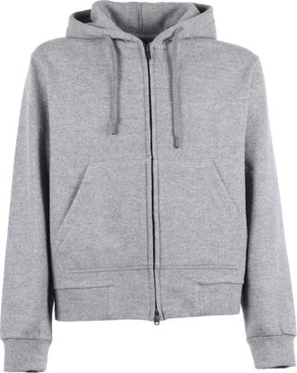 Circolo 1901 Full Zip Hoodie - Heren - Vesten met rits - Grijs - S - Wol - Hoodies & sweatvesten