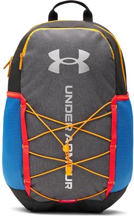 Under Armour Unisexs Hustle Sport 6.0 Backpack, (003) Black/Black/Metallic Silver, One Size