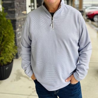 True Grit Dawn To Dusk 1/4 Zip Pullover In Blue