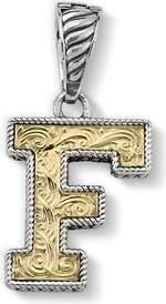 Samuel B. Two-Tone Initial Pendant in Silver/gold F at Nordstrom Rack