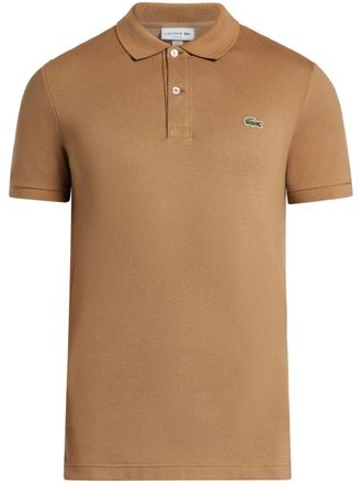 Lacoste Polo con applicazione logo - Marrone