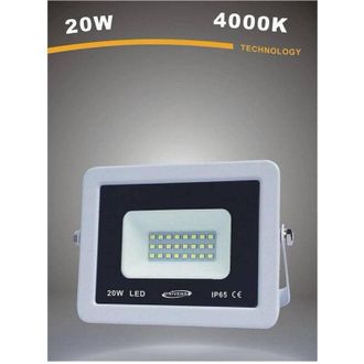 Trade Shop Trade Shop Traesio - Trade Shop - Faretto Proiettore Da Esterno 20w Bianco Ip65 Luce Calda Fredda Naturale F20w-b1