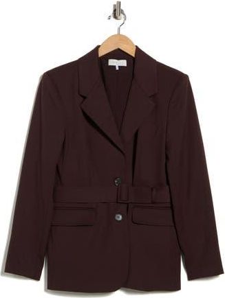 Wayf Belted Blazer in Plum at Nordstrom Rack, Size X-Small