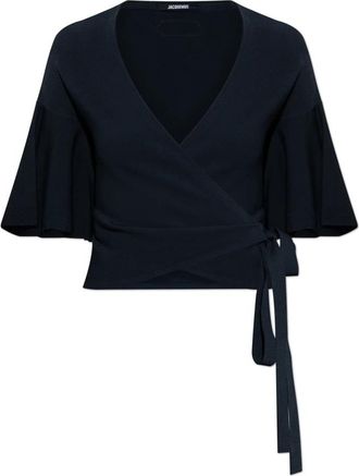 Jacquemus The Paysan Top - Dames - Blouses - Blauw - XS - Polyester - Overhemden