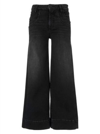 Kut from the Kloth Womens Meg High Rise Fab Ab Wide Leg Jeans In Glittering