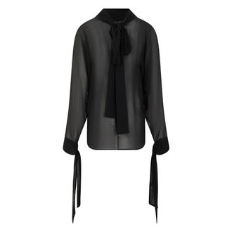 P.A.R.O.S.H. P.a.r.o.s.h., Dames, Blouses & Shirts, Zwart, Maat: S Zijde