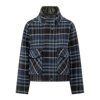 Pinko Campanula Caban Panno - Dames - Zomerjassen - Blauw - M - Jassen