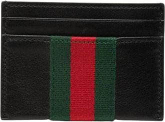 Gucci Pre-owned Card Case - Heren - Vintage Accessoires - Zwart - ONE Size - Leer - Vintage