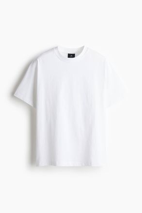 H&M T-Shirt in Loose Fit - White