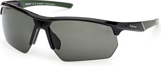 Timberland TB00056 Polarized 01R Mens Sunglasses Black Size 73