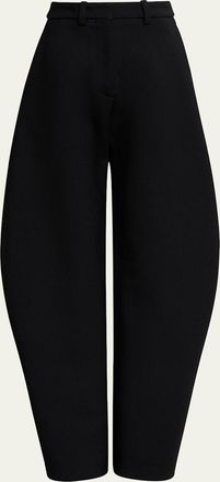 Alaia Rounded Leg Wool Trousers