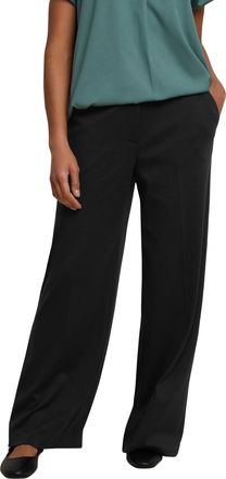 M&Co Womens Ponte Wide Leg Trousers - Womens Black