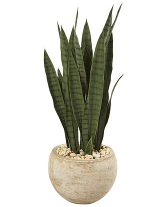 Nearly Natural 32In Sansevieria Artificial Plant In Planter