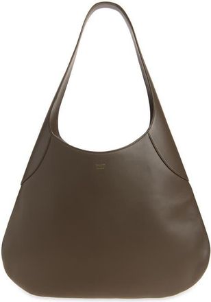 Khaite Large Joan Leather Hobo Bag in Elephant at Nordstrom