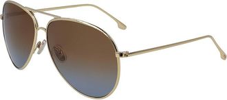 Victoria Beckham Womens Hammered 62Mm Sunglasses