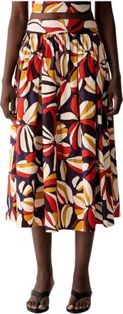 Benetton Falda Midi - Skirts - Mujer - Multicolor - L