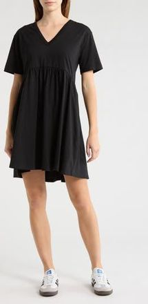Melrose and Market Short Sleeve Knit Swing Dress in Black at Nordstrom Rack, Size Xx-Large