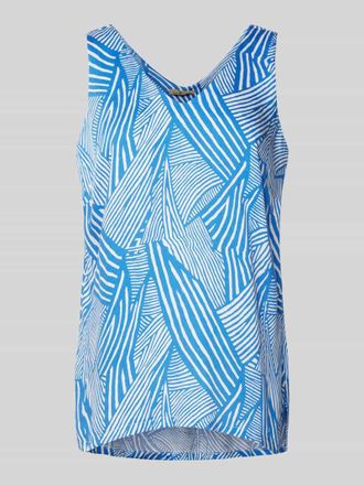 Smith & Soul Blusentop mit abgerundetem V-Ausschnitt in Royal, Größe XXL