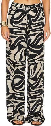 Enza Costa Resort Pant In Black Multi