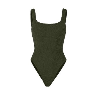 Hunza G Square Neck swimsuit Woman One Size