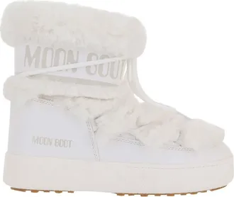 Moon Boot White Logo Winter Boots