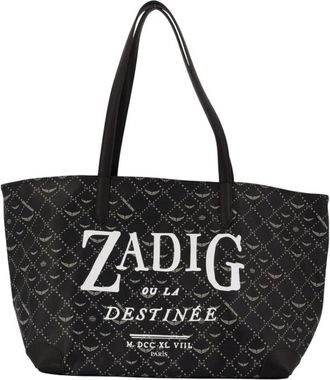 Zadig&Voltaire Monogram Book Tag Shopper Bag - Dames - Shoppers - Zwart - ONE Size - Tassen