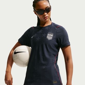 Nike USWNT 2026 Match Away Nike Womens Aero-FIT Soccer Authentic Jersey in Blue | IB5264-476