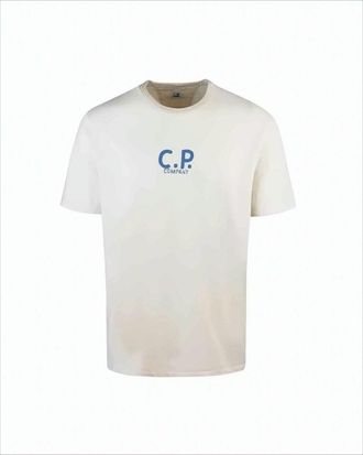 C.P. Company Short-Sleeve Cotton T-Shirt With Graphic Logo Design