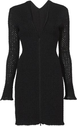 Proenza Schouler Zwarte Broderie Anglaise Midi Jurk - Dames - Korte kleedjes - Zwart - S - Katoen - Kleedjes