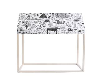 Really Nice Things Tipi infantil de madera de pino con textil dibujo bosque