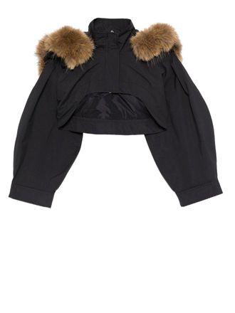 Ganni Ripstop Tri-layer Cropped Jacket