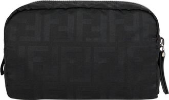 Fendi Beauty Case met ritssluiting - Heren - Portefeuilles - Zwart - ONE Size - Polyester - Accessoires