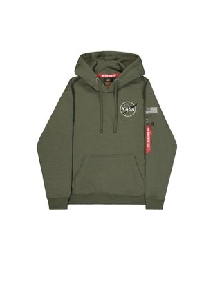 Alpha Industries Hoodie ALPHA INDUSTRIES Space Shuttle Hoodie, Herren, Gr. XXL, gr&uuml;n (schwarz olive), Obermaterial: 80% Baumwolle, 20% Polyester, regular fit, Sweatshi