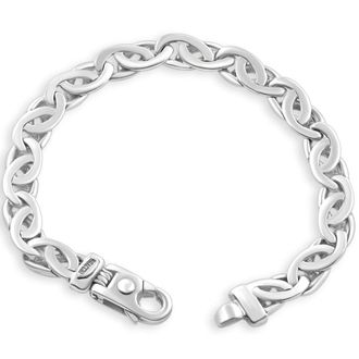 Pompeii3 Mens 14k Gold (47gram) or Platinum (73gram) 9mm Link Bracelet 8.5
