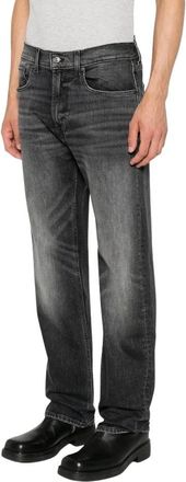 7 For All Mankind Hombre, Vaqueros, Negro, Talla: W33