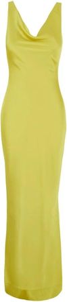 Norma Kamali Maria Gown - Dames - Avondkleed - Geel - M - Polyester - Kleedjes