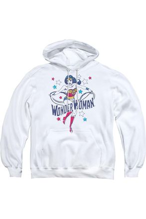 Gildan DC Comics Wonder Woman Stars Adult Pull Over Hoodie / Hooded Sweatshirt