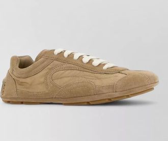 Prada suede low-top sneakers
