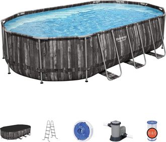 Bestway Piscina Pvc 610x366x122cm Cart Bestway Met Marr Power Steel