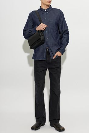 Paul Smith Denim Shirt, Mens, Navy Blue