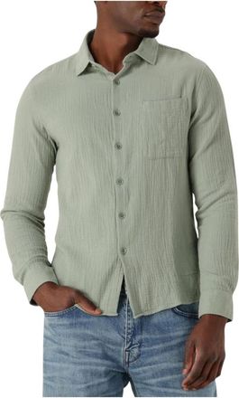 Dstrezzed Groen Casual Axton Overhemd voor Heren - Heren - Casual Overhemden - Groen - M - Overhemden
