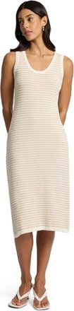 Onia Boucle Cotton Scoop Tank Dress in Jute/egret at Nordstrom, Size X-Small