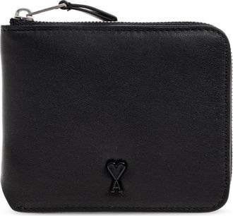 Ami Wallets & Cardholders, unisex, Black, Size: ONE SIZE De Coeur Compact Wallet
