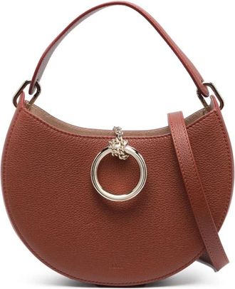Chlo&eacute; Arl&egrave;ne leren schoudertas - Dames - Handtassen - Bruin - ONE Size - Leer - Tassen