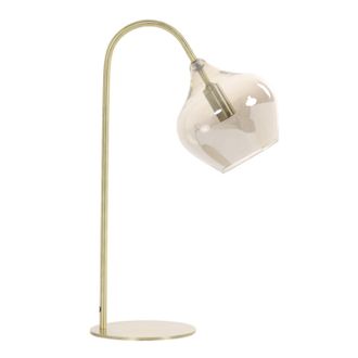 Light & Living L&aacute;mpara De Mesa - Rakel - Bronce - Vidrio - - Light&living