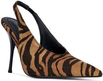 Azalea Wang Doreen Slingback Pump in Brown Multi at Nordstrom, Size 8.5