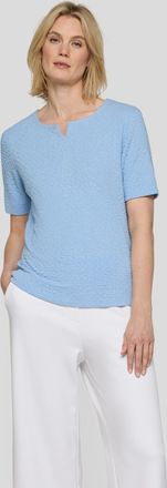 Rabe T-Shirt RABE, Damen, Gr. 36, ozean, Jersey, Obermaterial: 75% Viskose, 20% Polyester, 5% Elasthan, unifarben, normal h&uuml;ftbedeckend, Rundhals, Shirts T