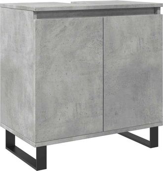 vidaXL Armario De Ba&ntilde;o Madera De Ingenier&iacute;a Gris Hormig&oacute;n 58x33x60 Cm Vidaxl
