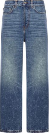 Haikure Jeans, Heren, Blauw, W31, Katoen, Blauwe Katoenen Five-Pocket Jeans